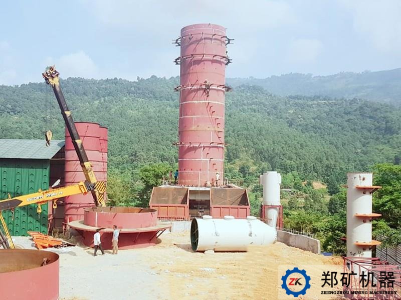 尼泊尔100TPD石灰立窑生产线项目